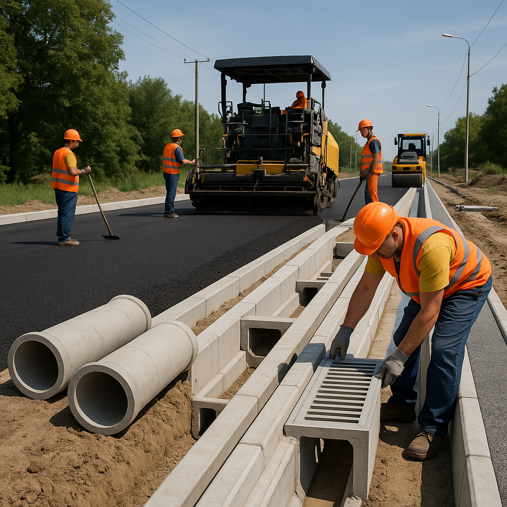 20250906 0046 modern road construction simple compose 01k4dpjbfxf6jbg0fs9x8a2s5x