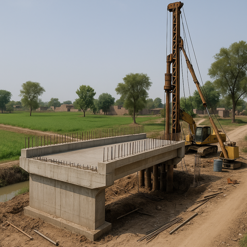 20250908 0037 bridge construction in village simple compose 01k4jtvwrde9rav6bje7y9kr9t